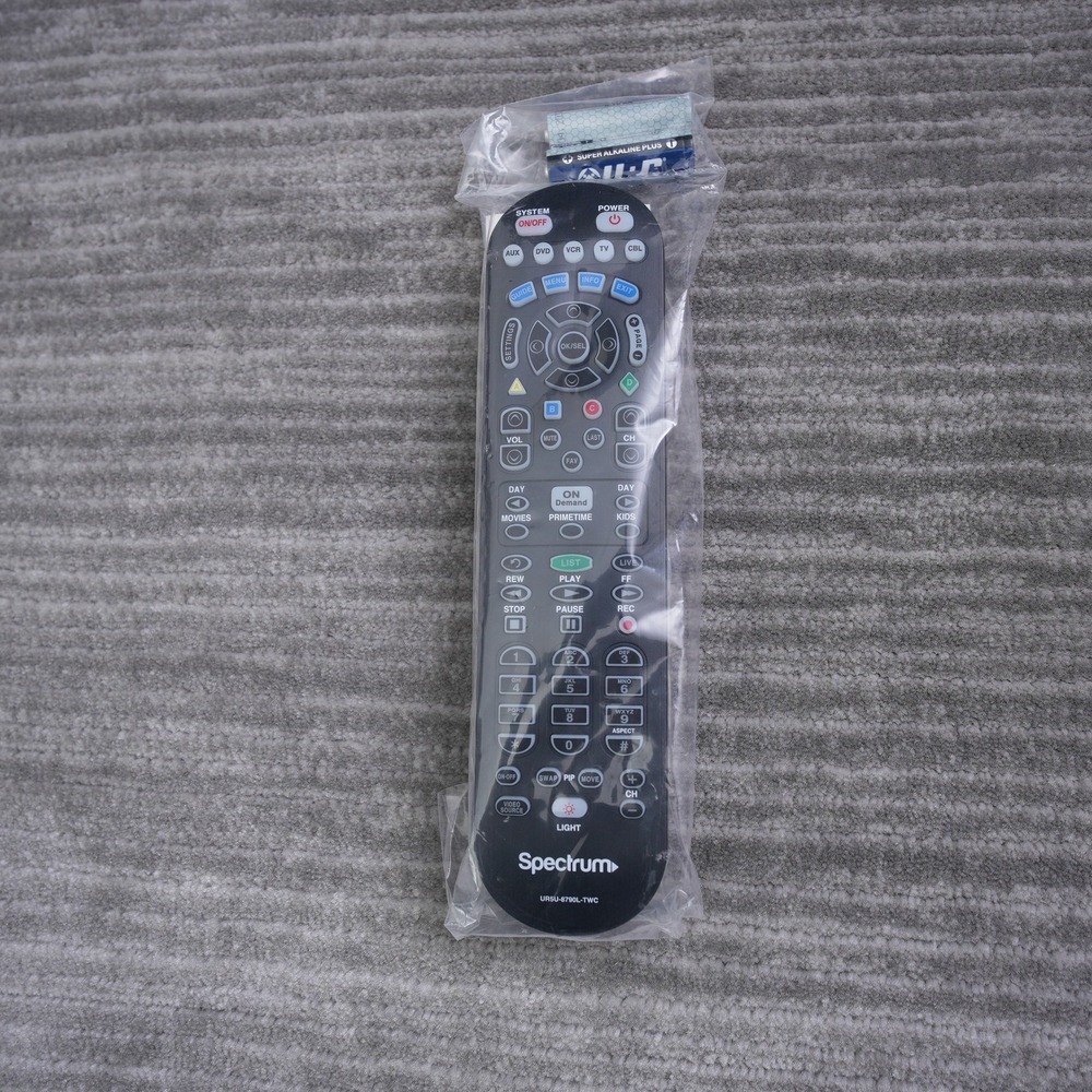 Spectrum CLIKR-5 Cable Remote Control UR5U-8790L-TWC Black Universal Backlit New